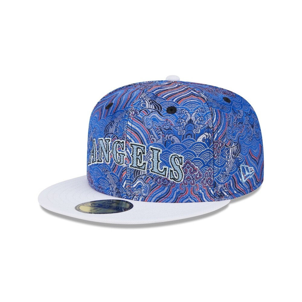 New Era Los Angeles Angels Wave Fill 59FIFTY Fitted Hat - Size 7 1/2